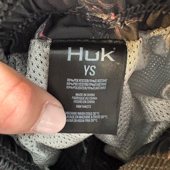 Huk Charcoal Marlin Pattern Board Shorts - Picture 4 of 6